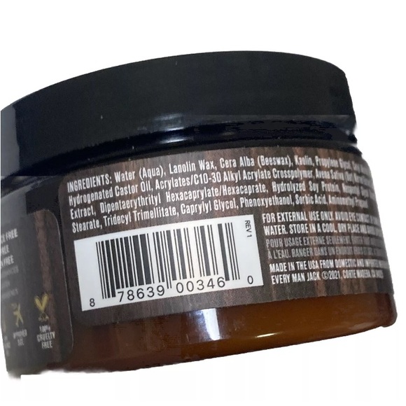 Every Man Jack Hair Clay Matte Finish Strong Hold 3.4 Oz Lot Of 2 New - Picture 3 of 5